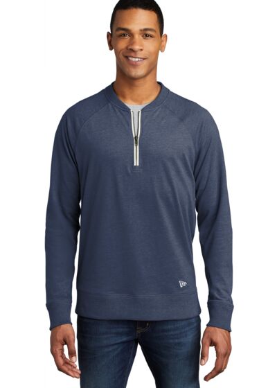 Sueded Cotton Blend 1/4 Zip Pullover Thumbnail