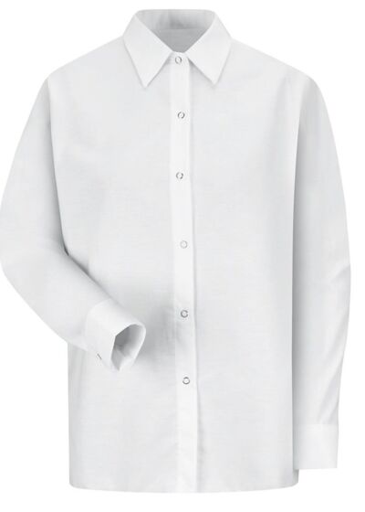 Women's Long Sleeve Specialized Pocketless Poplin Work Shirt Thumbnail