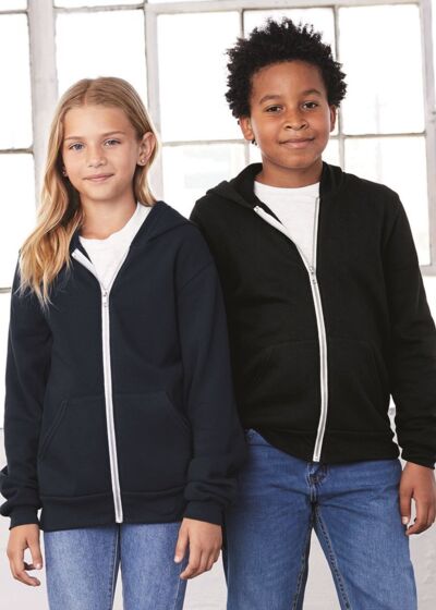 Youth Sponge Fleece Full-Zip Hoodie Thumbnail