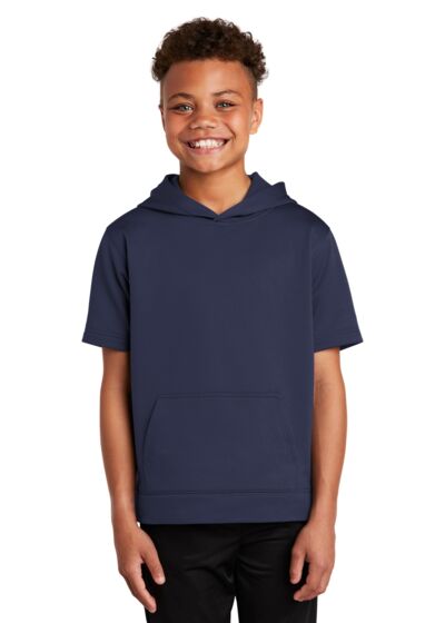 Youth Sport Wick ® Fleece Short Sleeve Hooded Pullover Thumbnail