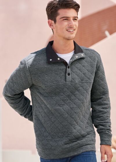 Quilted Snap Pullover Thumbnail