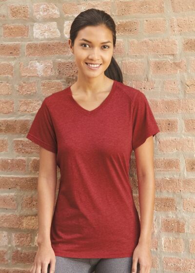 Women’s Triblend Performance V-Neck Short Sleeve T-Shirt Thumbnail