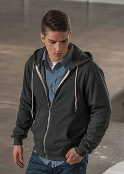 Retro Heather Full-Zip Hooded Sweatshirt Thumbnail