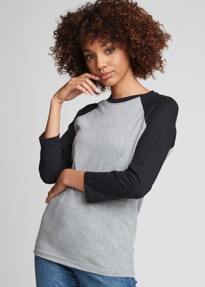 CVC Three-Quarter Sleeve Raglan T-Shirt Thumbnail