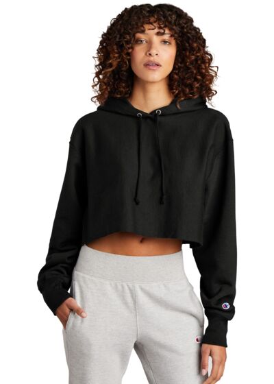 Women's Reverse Weave ® Cropped Cut Off Hooded Sweatshirt Thumbnail