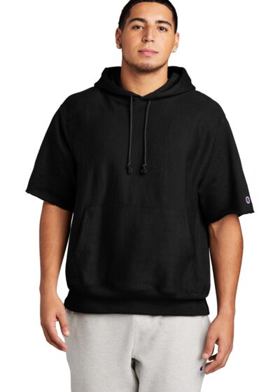 Reverse Weave ® Short Sleeve Hooded Sweatshirt Thumbnail