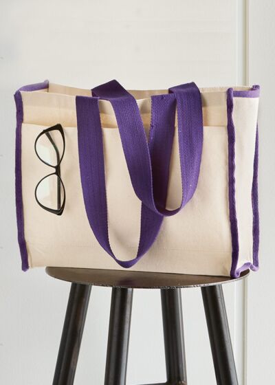 14L Tote with Contrast-Color Handles Thumbnail