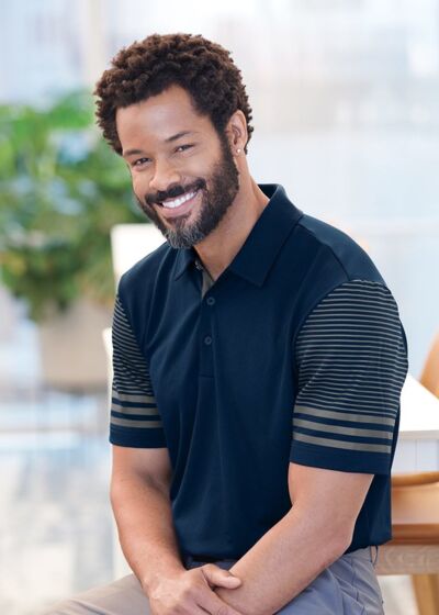 Striped Sleeve Polo Thumbnail