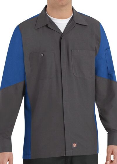Long Sleeve Automotive Crew Shirt - Tall Sizes Thumbnail
