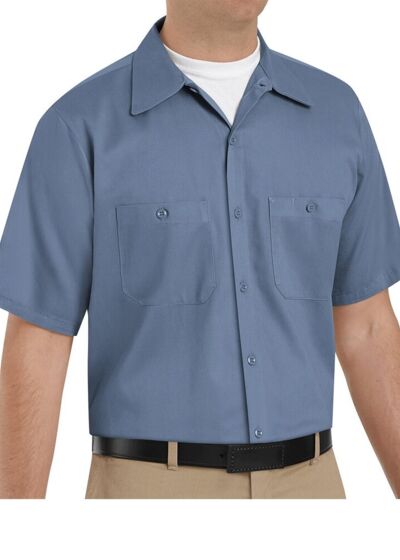 Cotton Short Sleeve Uniform Shirt - Tall Sizes Thumbnail