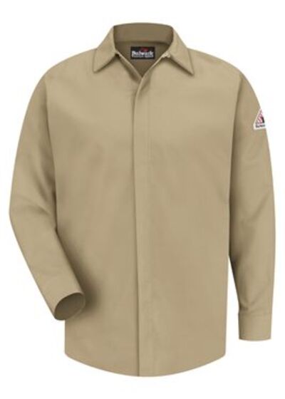 Concealed-Gripper Pocketless Work Shirt Thumbnail
