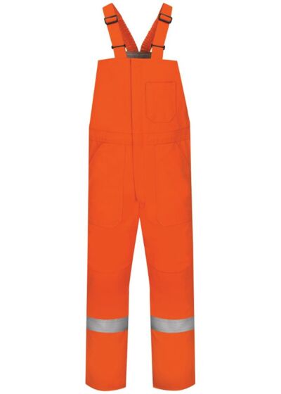 Deluxe Insulated Bib Overall with Reflective Trim - EXCEL FR® ComforTouch - Tall Sizes Thumbnail