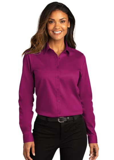 Women's Long Sleeve SuperPro React Twill Shirt Thumbnail