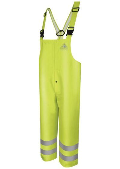 Hi-Visibility Flame-Resistant Rain Bib Overall - 10 oz. Thumbnail