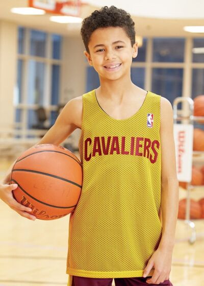 Youth NBA Logo'd Reversible Jersey Thumbnail