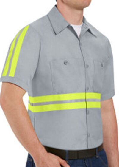 Enhanced Visibility Industrial Work Shirt - Tall Sizes Thumbnail