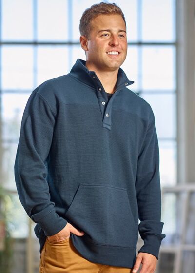 Ripple Fleece Snap Sweatshirt Thumbnail