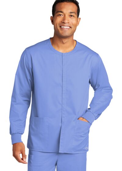 Unisex WorkFlex Snap Front Scrub Jacket Thumbnail